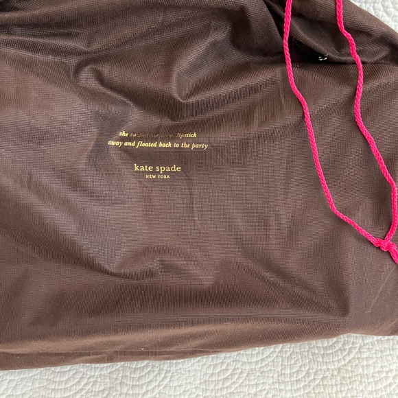 Kate Spade Large Black Patent Leather Scalloped Tote - Picture 6 of 9